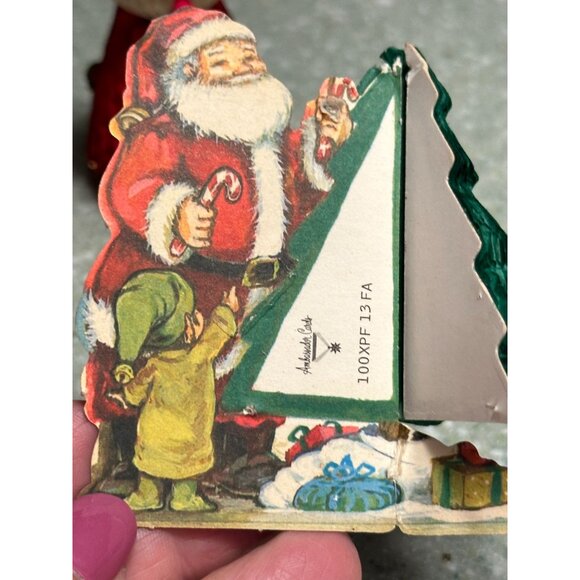 Vtg Honeycomb Santa Snowman 4 Ornaments Flame Proof Festive Holiday Decorations - Picture 13 of 13